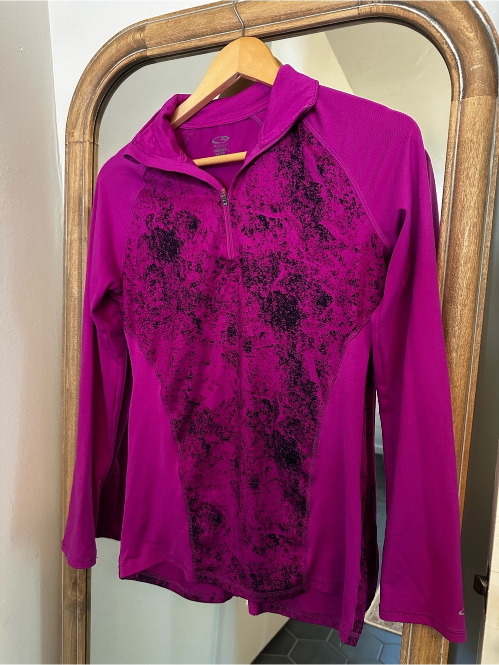 C9 by Champion Women's Magenta Half-Zip Performance Top